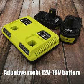 img 1 attached to Ryobi 18V Battery Charger P117 Dual Chemistry Replacement 2Port For ONE+ P118 NiCd Lithium Max P100,P102,P103,P105,P107 & 108