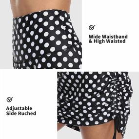 img 3 attached to Flattering And Stylish Swim Skirts For Women: ALove'S High Waisted Drawstring Swimsuit Bottoms With Tummy Control And Ruching