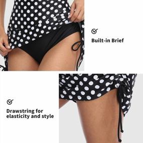img 2 attached to Flattering And Stylish Swim Skirts For Women: ALove'S High Waisted Drawstring Swimsuit Bottoms With Tummy Control And Ruching