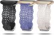 upgrade your fitbit with gorgeous toyouths soft silicone lace flower cut-outs strap for women - compatible with fitbit sense/sense 2, versa 3/4 - breathable, waterproof, and dressy! logo