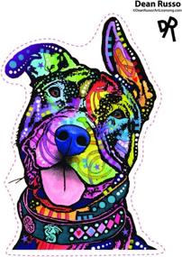 img 2 attached to 🐶 Dean Russo Pit Bull Car Sticker - Vibrant Outdoor Vinyl Decal for Windows, Bumpers, Laptops, or Crafts - Enjoy It!