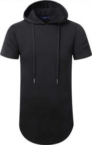 img 4 attached to Aiyino Men'S Stylish Hip Hop Hoodies: Short/Long Sleeves And Longline Cut