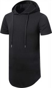 img 2 attached to Aiyino Men'S Stylish Hip Hop Hoodies: Short/Long Sleeves And Longline Cut