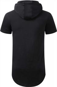 img 3 attached to Aiyino Men'S Stylish Hip Hop Hoodies: Short/Long Sleeves And Longline Cut