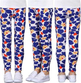 img 2 attached to LUOUSE Toddler Stretch Athletic Leggings Girls' Clothing : Leggings