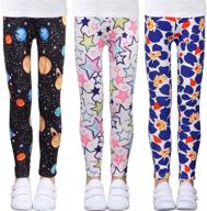 luouse toddler stretch athletic leggings girls' clothing : leggings logo