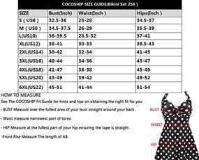 img 1 attached to 👙 COCOSHIP Striped Swimsuit Skirtini: Perfect Beachwear for Women - Swimsuits & Cover Ups