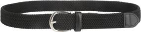 img 1 attached to Gelante Childrens Elastic Stretch 2012 Black L Men's Accessories : Belts