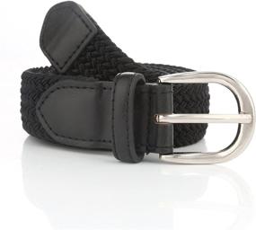 img 2 attached to Gelante Childrens Elastic Stretch 2012 Black L Men's Accessories : Belts