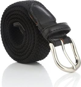 img 3 attached to Gelante Childrens Elastic Stretch 2012 Black L Men's Accessories : Belts