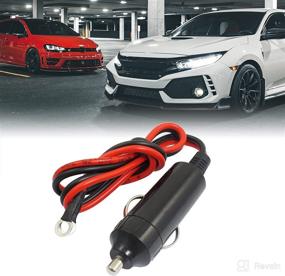img 3 attached to 12V DC Male Cigarette Lighter Adapter for Cars with 42cm Cable - High-Performance uXcell Product