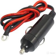 12v dc male cigarette lighter adapter for cars with 42cm cable - high-performance uxcell product logo