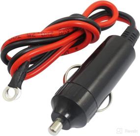 img 4 attached to 12V DC Male Cigarette Lighter Adapter for Cars with 42cm Cable - High-Performance uXcell Product