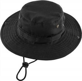 img 3 attached to FALETO Outdoor Boonie Hat: Wide Brim, Breathable & Perfect For Safari Fishing!