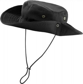 img 4 attached to FALETO Outdoor Boonie Hat: Wide Brim, Breathable & Perfect For Safari Fishing!