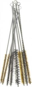 img 1 attached to 12Pcs Tube Brush Kit - Stainless Steel/Brass Wire Bottle Cleaning, 12In X 6-20Mm - YXQ