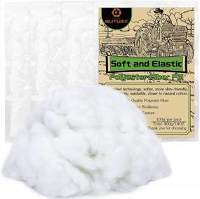 img 4 attached to High Resilience Polyester Fiber Fill For DIY Crafts And Stuffed Toys - 400G/14.1Oz White Stuffing
