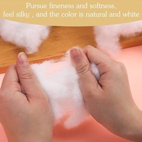img 1 attached to High Resilience Polyester Fiber Fill For DIY Crafts And Stuffed Toys - 400G/14.1Oz White Stuffing