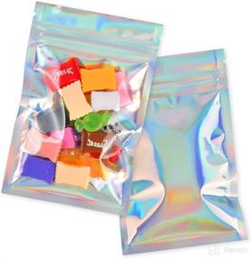 img 2 attached to Resealable Mylar Ziplock Bags Holographic Storage & Organization