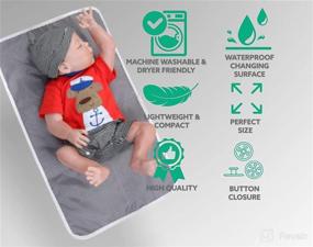 img 1 attached to Portable Diaper Changing Pad Lightweight Diapering