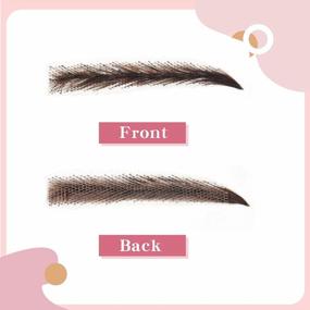 img 2 attached to Natural Looking Handmade Human Hair False Eyebrows For Women - Lace Eyebrows (KS-W731-32#)