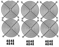 защитите свой пк с помощью 120-мм черных решеток для вентиляторов — 6 шт. логотип