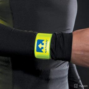 img 2 attached to 🏃 Nathan Reflex Snap Band (2 Pack) - Stay Safe and Visible on the Go!