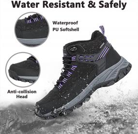 img 3 attached to Women'S Hiking Boots Waterproof Winter Walking Shoes Ankle Booties Lightweight Outdoor High Top Fashion Backpacking Lace Up Warm Casual Boot