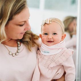 img 2 attached to 🧣 Bazzle Baby BandoBib Infinity Scarf Drool Bib - 100% Cotton, Double-Layered with Adjustable Snaps