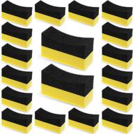 🚗 tallew 18-piece tire contour dressing applicator pads - color polishing sponge for tire shine, car wax & glass painted steel porcelain логотип