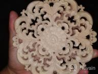 img 1 attached to 2Pcs Wood Carved Flower Decal Unpainted Onlay Applique Furniture Decor 15Cm Jiyaru #1 review by Olubanjo Triantafilou