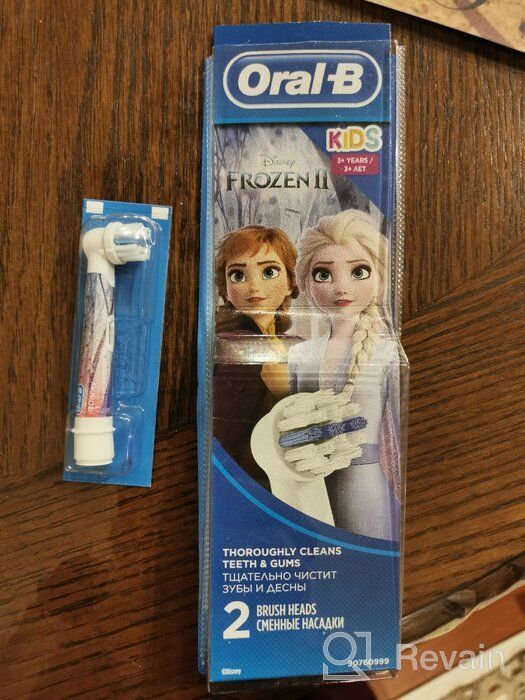 img 2 attached to Enhance Your Kids' Oral Care with Oral-B Stages Power Frozen Replacement Heads 4 Pack review by Eunu Cha ᠌