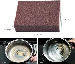 img 3 attached to Nano Carborundum Sponge 6pcs: Advanced Kitchen 🧽 Cleaning Sponges for Efficient Pot and Metal Scrubbing
