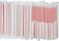 1000 pack of mini plastic stirrer straws - bpa free and individually wrapped - ideal for restaurants and bulk purchase logo