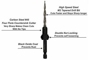 img 2 attached to 🔧 Enhance Precision and Efficiency with JNB Pro Wood Countersink Drill Cutting Tools - High-Performance Industrial Drill Bits