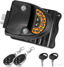 img 4 attached to 🔒 BEETRO RV Lock Keyless Entry, Travel Trailer Camper Door Lock with Deadbolt, Backlit Keypad, 2 Wireless Fobs, 2 Keys
