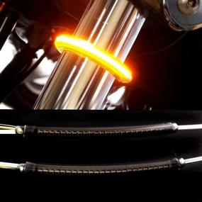 img 2 attached to Smoked Lens LED Turn Signal Kit For Harley And Victory Motorcycles (39-41Mm Fork Size)