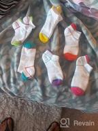 img 1 attached to 🧦 Girls 6-Pack Ankle Athletic Socks: Cushioned Sole, Low Cut Casual Socks for Little and Big Kids review by Josefina Rodriguez