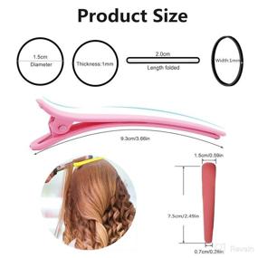 img 2 attached to 🎀 1000-Piece Mini Soft Elastic Rubber Bands with Hair Tail Tools (2Pcs), Rattail Comb (1Pcs), and Duckbill Hair Clips (5Pcs) for Girls, Toddler, Kids, and Babies