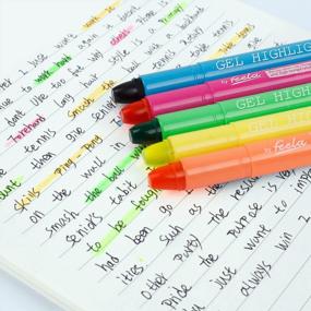 img 1 attached to Feela Bible Gel Highlighter Study Kit (8 Bright Colors)