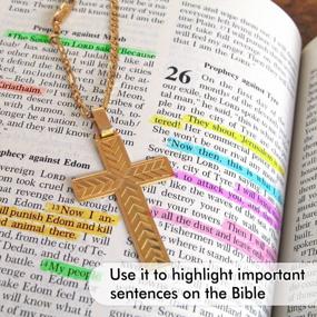 img 2 attached to Feela Bible Gel Highlighter Study Kit (8 Bright Colors)