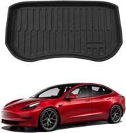 🔝 premium kingna front trunk mat - all weather cargo liner for 2021-2022 tesla model 3 - must-have tesla model 3 accessory логотип