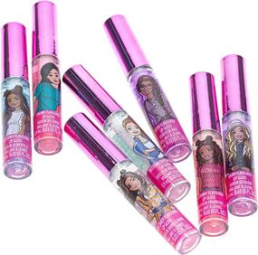 img 2 attached to Стань сияющей с Барби: набор из 7 блесков для губ для девочек - идеально подходит для ночевок и вечеринок!