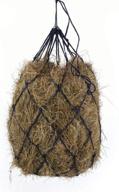 🐴 b bloomoak 40" slow feeder hay bag equestrian feeding supplies (black 4" hole) (1 pcs) - horse hay net логотип