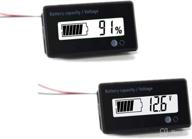 ⚡️ mggi battery meter: accurate voltage monitor for golf cart, rv, marine, boat, club car, motorcycle – 12v to 84v capacity indicator in white логотип