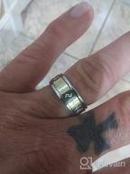 картинка 1 прикреплена к отзыву 🔨 Норвежские викингские кольца из нержавеющей стали - настраиваемое кольцо для мужчин и женщин, идеально подходит для облегчения тревоги - FaithHeart от Michael Wilder