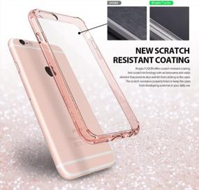 img 2 attached to Rose Gold Ringke Fusion Case For IPhone 6S Plus: Clear PC Back With TPU Bumper, Drop Protection, Shock Absorption Technology, Attached Dust Cap, Compatible With IPhone 6 Plus