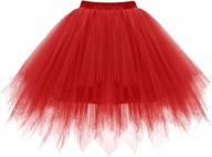step into the 1950s with homrain's vintage tutu skirt - perfect for cosplay and party! logo