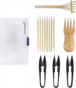 img 4 attached to 3-Piece BambooMN Bonsai Tree Pruning Trimming Tool Kit - Leaf Trimmers & Rake