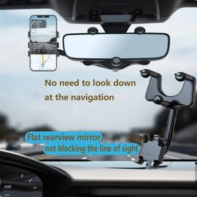 img 3 attached to 🚗 Ultimate 360°Rotatable Retractable Multifunctional Car Electronics Accessories for Navigation